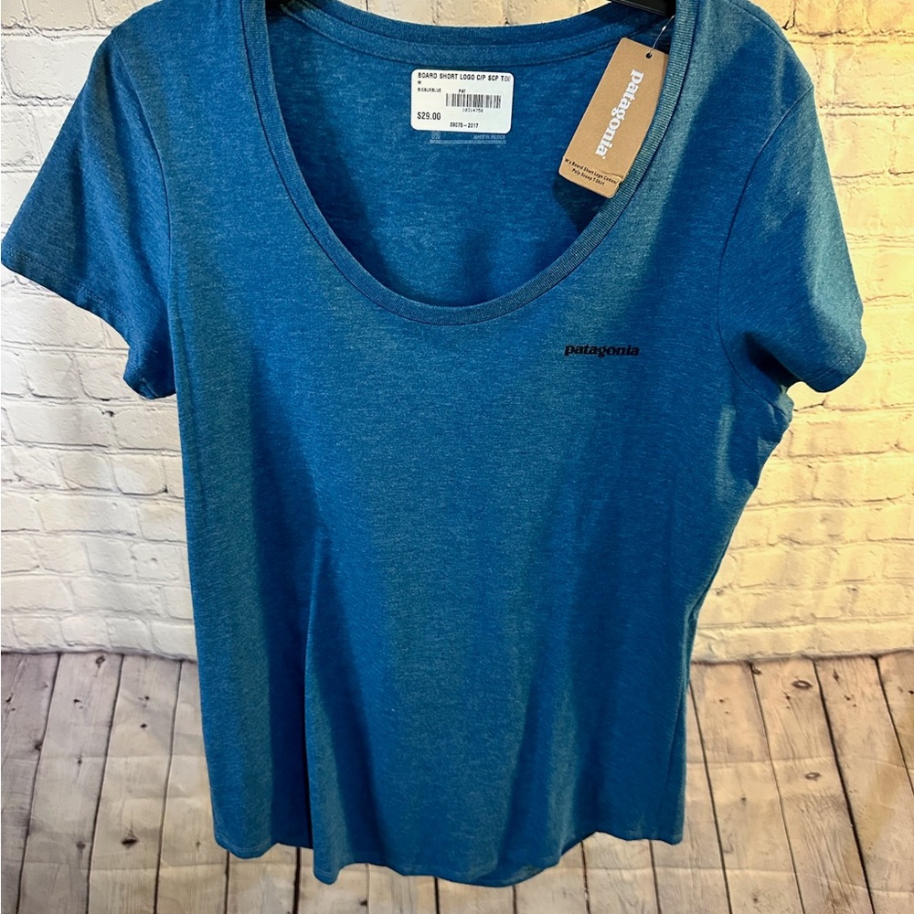 Patagonia Blue Fitted Short Sleeve T-Shirt